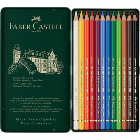 Chì Màu Polychromos, Hộp Thiếc 12 Màu
